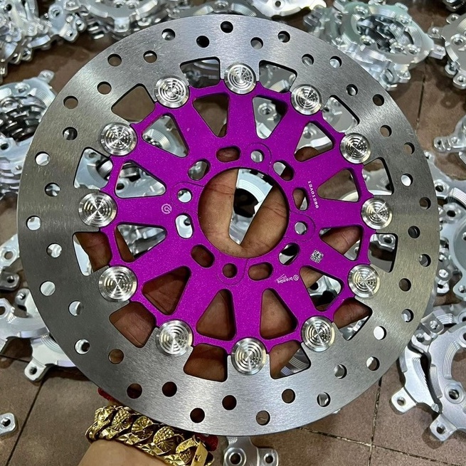 Đĩa Thắng Trước 4 lỗ size 267mm, Khoen INOX 304 Không Gỉ, sử dụng thông dụng cho nhiều dòng xe khác nhau