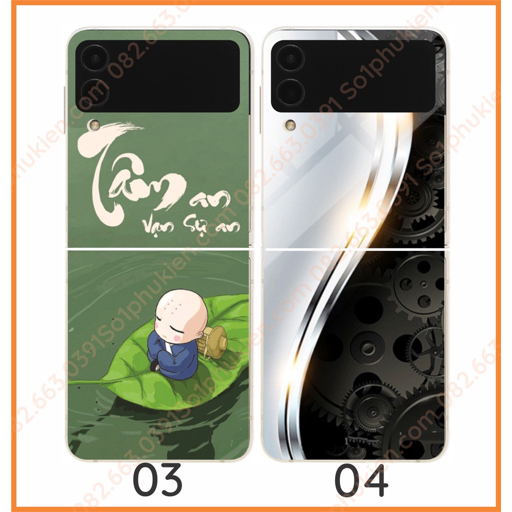 Ốp lưng Samsung Z Flip 3 / Z Flip 4 dẻo in hình thư pháp đẹp , sắc nét