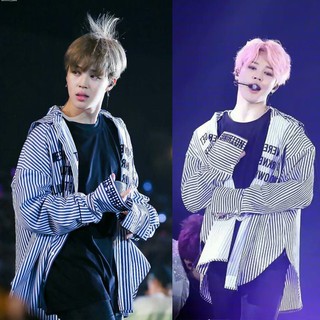 Áo sơ mi kẻ phong cách giống BTS Jimin