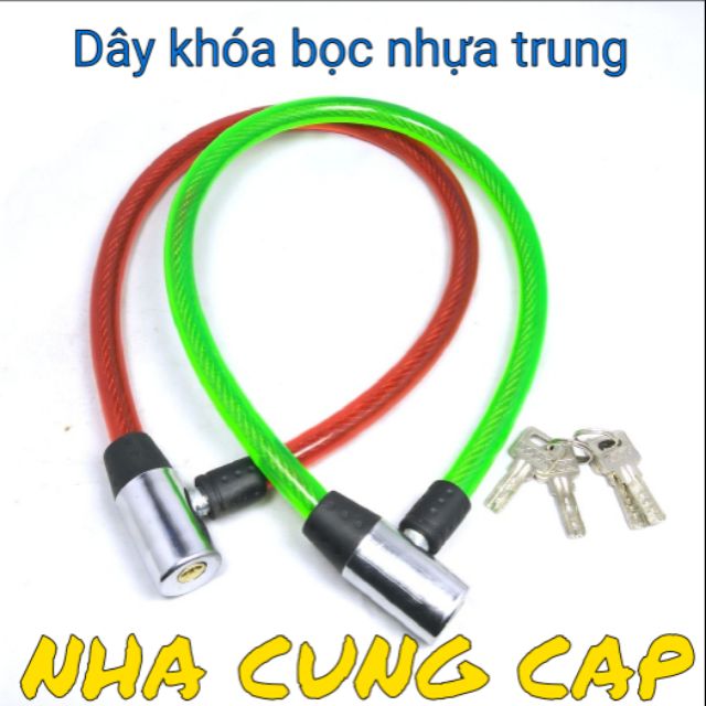 DÂY KHÓA CÁP BỌC NHỰA TRUNG