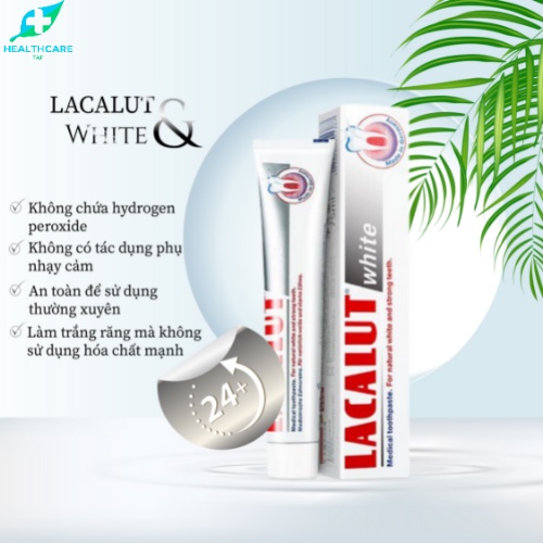 Kem Đánh Răng Lacalut White 75ml Làm Trắng Răng Tự Nhiên Và Chống Hôi Miệng