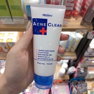 Sữa rửa mặt Mistine Acne Clear Facial Foam dành cho da mụn . Hàng xách tay chuẩn Thái Lan