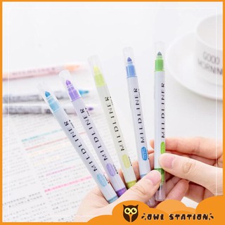 [Lẻ] Bút highlight 2 đầu MILK LINER HIGHLIGHTER PEN