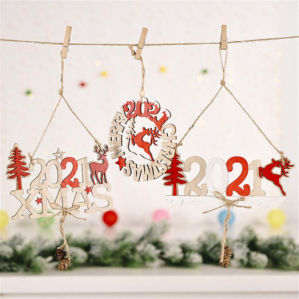 WTTLE Dây Treo Trang Trí Giáng Sinh Năm Mới 2021 Xinh Xắn