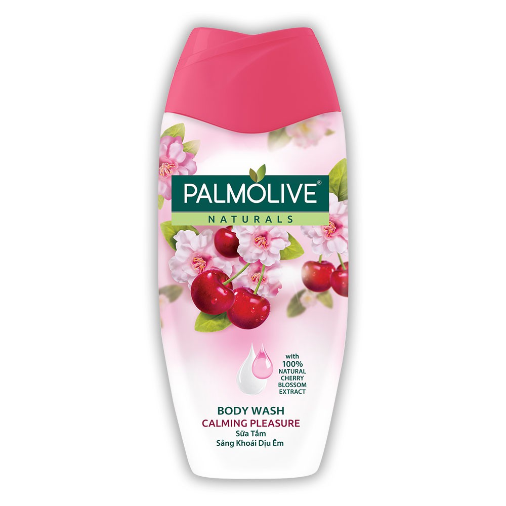 [Mã FMCGMALL - 8% đơn 250K] Bộ 2 chai sữa tắm Palmolive sảng khoái dịu êm 100% chiết xuất từ hoa anh đào 200g/chai