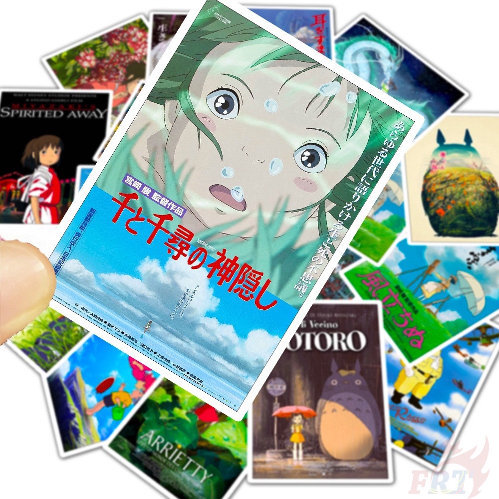 Set 25 Hình Dán Hoạt Hình Totoro &amp; Spirited Away