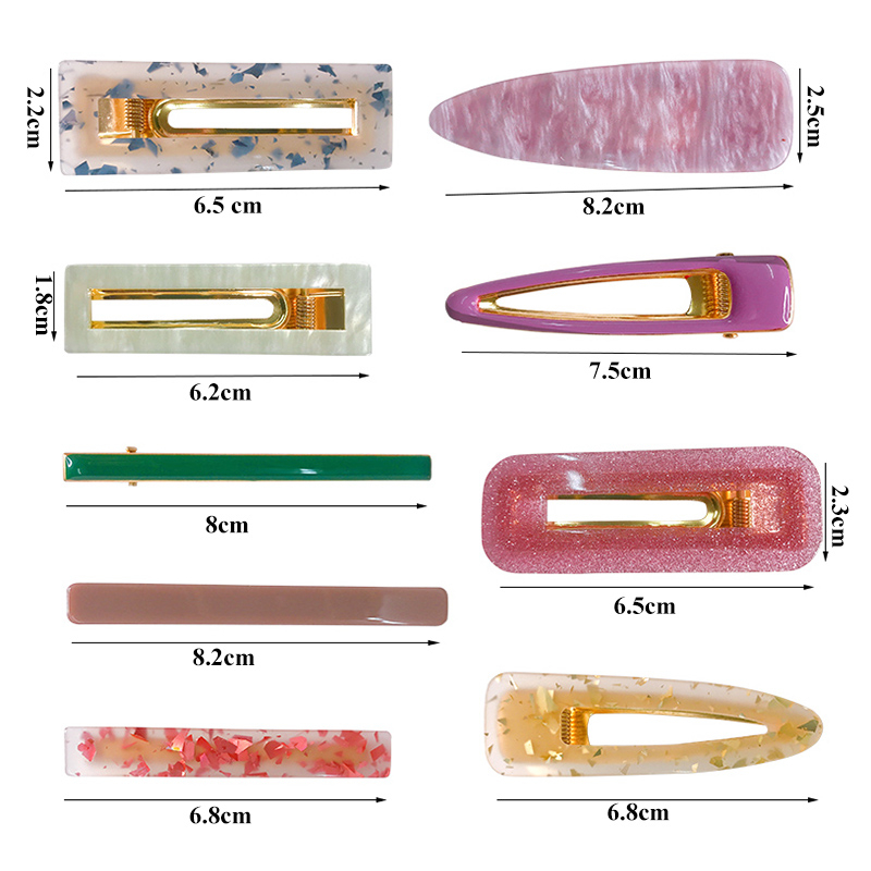 Set 3 Kẹp Tóc Kim Loại Họa Tiết Da Báo Thời Trang Cho Nữ