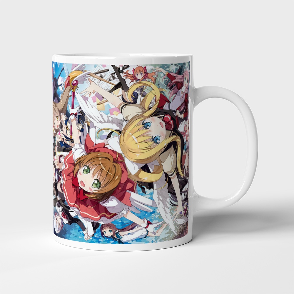 Cốc uống nước Anime, ly in hình CROSSOVER - Mẫu 1. Nhận in theo yêu cầu