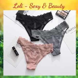 ⭐️MUA ĐỂ NHẬN QUÀ⭐️ Quần lót nữ Peach hip ren eo thấp gợi cảm QLR02