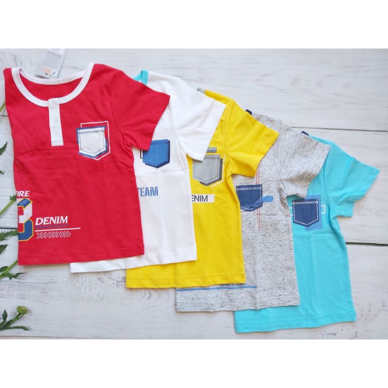 Áo cộc tay bé trai Dokma - Chất cotton hữu cơ mềm mại, thoáng mát