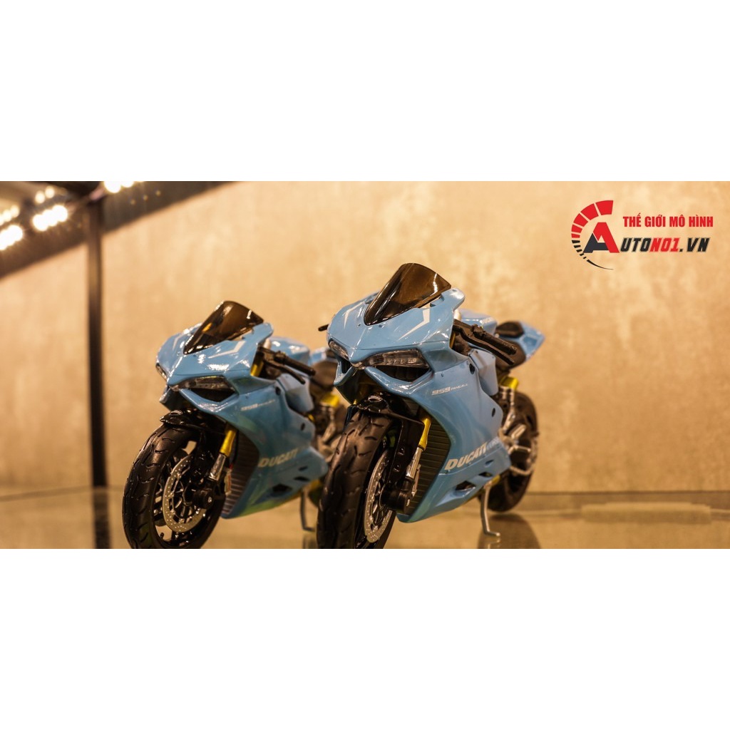 MÔ HÌNH XE DUCATI CORSE 959 PANIGALE SKY BLUE 1:12 AUTONO1 D148