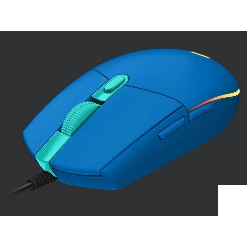 CHUỘT Mouse LOGITECH G203 Lightsync RGB Gaming Blue/Violet Chính hãng. VI TÍNH QUỐC DUY