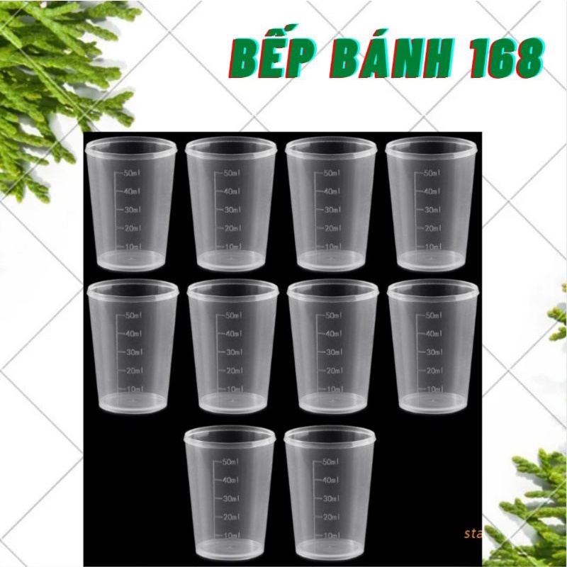 Ly đong nhựa có vạch chia 50ml