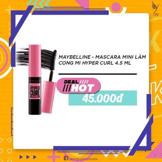 Mascara làm cong mi Maybeline Hyper Curl 4.5ml