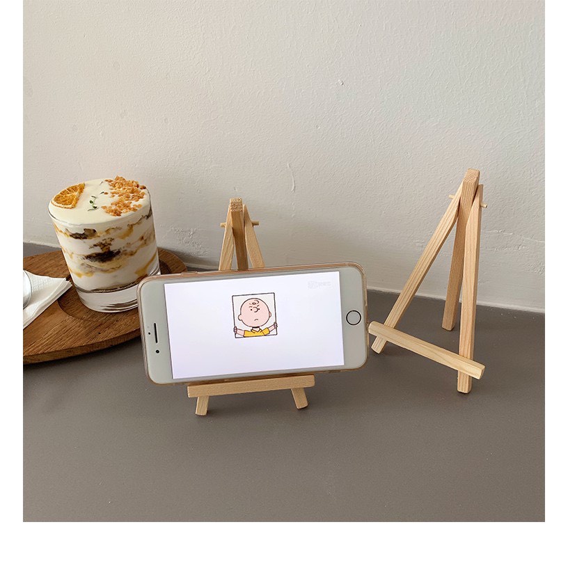 Gía đỡ điện thoại, ipad , bảng ghim bằng gỗ Gu Decor Wooden - Thiết kế kèm nút vặn sáng tạo