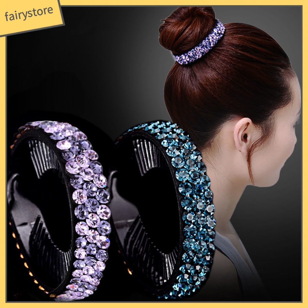 Kẹp tóc hợp kim đính đá xinh xắn cho nữ