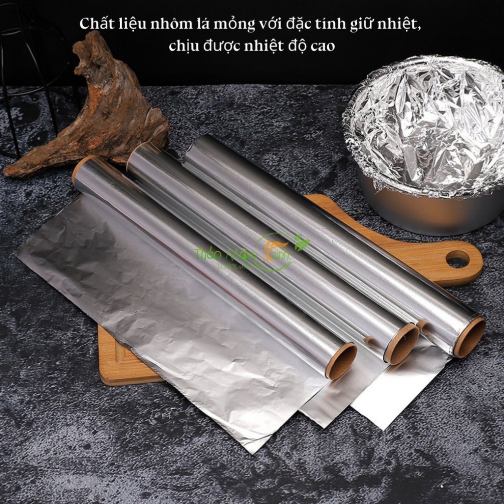 Giấy bạc nướng thức ăn, màng nhôm nướng thịt, bảo quản thực phẩm, cá BBQ (GIÁ BUÔN)
