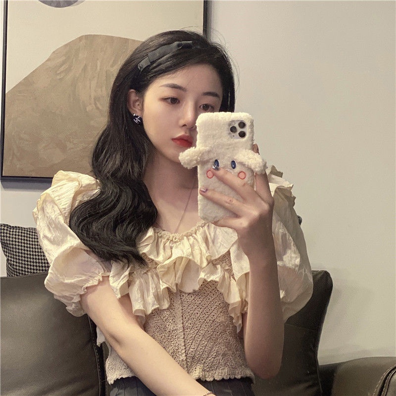 Áo Sơ Mi Chiffon Tay Ngắn Cổ Polo Thời Trang Mùa Hè Hàn Quốc 2022 Mới