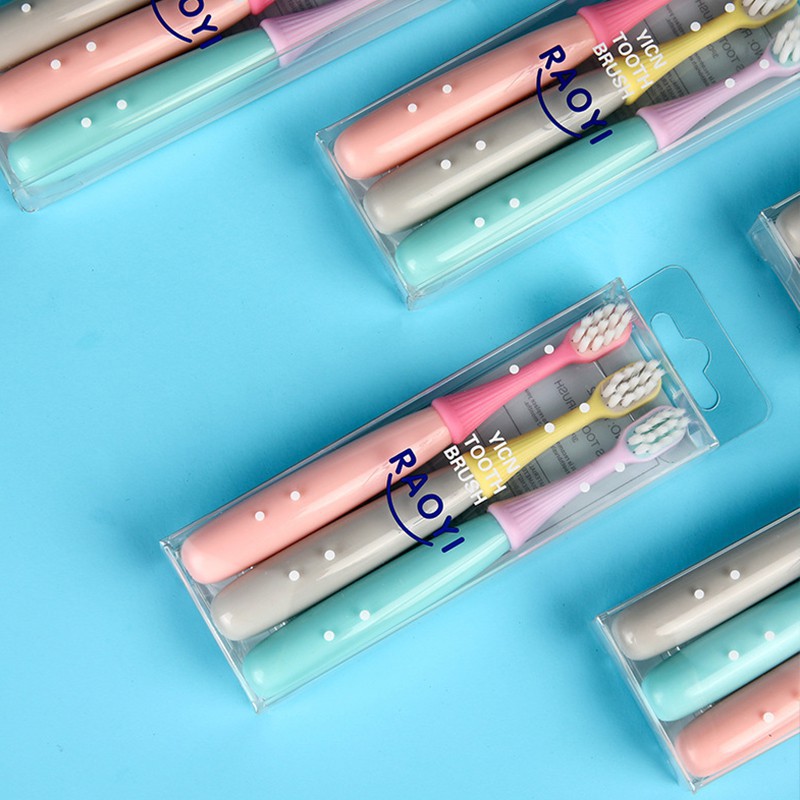 Set 3 bàn chải đánh răng cho bé