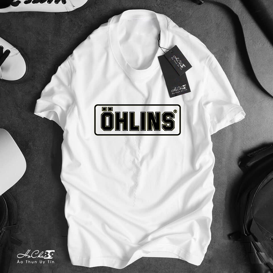 Áo thun OHLINS Racing Cao Cấp - Vải Cotton 4c Siêu Mềm Mịn (Không đúng Cotton đền tiền tặng áo - Hình Thật)