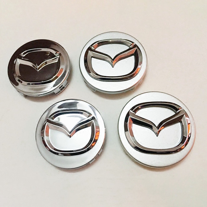 Set 4 nắp chụp mâm bánh xe hơi hình logo Mazda 323 Fomeila/Ma3Ma6/Ma2 Rui