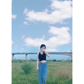 [ORDER] quần jean vạt chéo basic