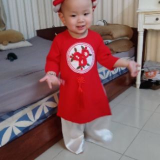 [NHẬP KIDTET hoàn 15% xu đơn 150k] Set áo dài thiết kế cao cấp (áo kèm quần _ có sẵn)