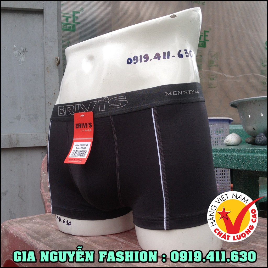 01 Quần Boxer Thun lạnh ERIVI'S - Hàng Việt Nam Cao cấp