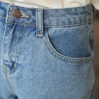 Short jean gấp gấu