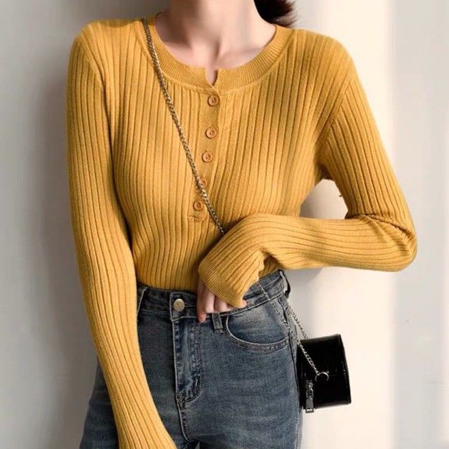 (Order 7-10 ngày) Áo len cúc ngực chất đẹp (kèm ảnh thật)