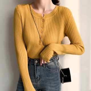 Áo len cúc ngực chất đẹp