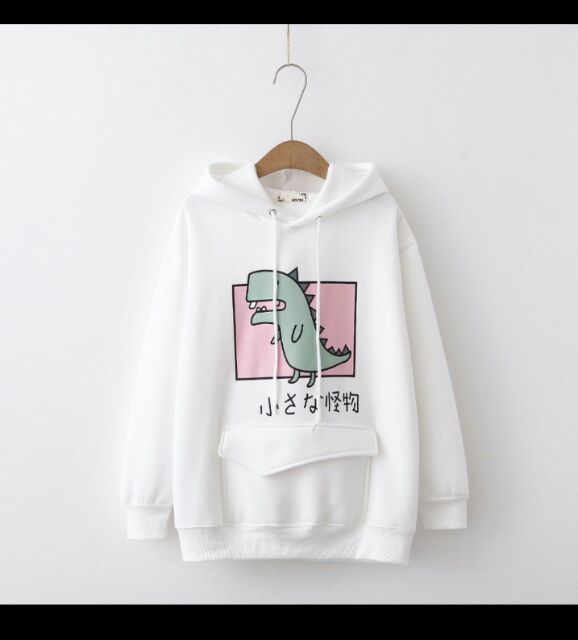 ÁO KHOÁC NỈ HOODIE KHỦNG LONG CUTE ( NHIỀU MÀU)