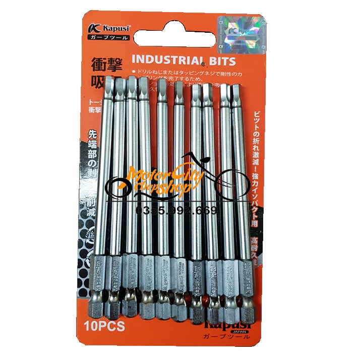 Đầu Lục Giác H4.0mm Cho Khoan Máy Bắn Vít KAPUSI JAPAN