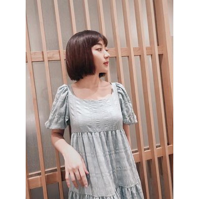 Đầm bầu v50 LUU HANH - đầm bầu tay bồng