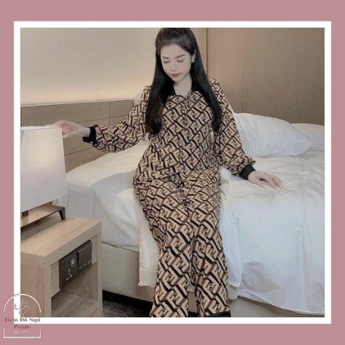 [ Qùa tặng dây cột tóc ] Đồ bộ nữ dài tay chất liệu kate thái giá rẻ pijama nữ hàn quốc đẹp bộ ngủ nữ dài tay cao cấp đẹ | BigBuy360 - bigbuy360.vn