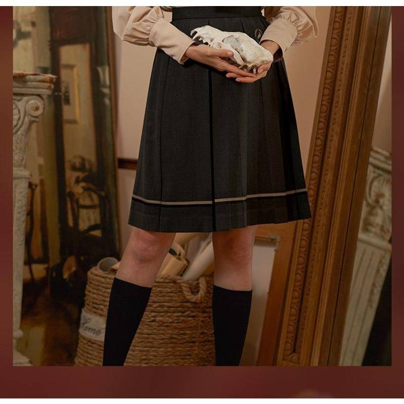 New skirt Harry Potter retro British style JK uniform box pleated skirt gentle wear college style