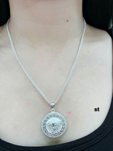 Dây chuyền versace bạc cho nữ