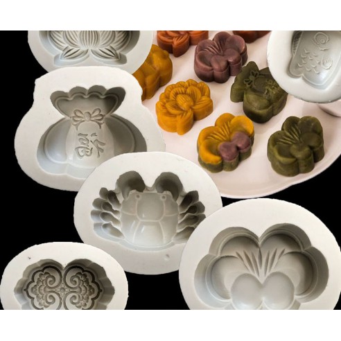 Khuôn silicon trung thu rau câu mẫu Hoa Sen 2019