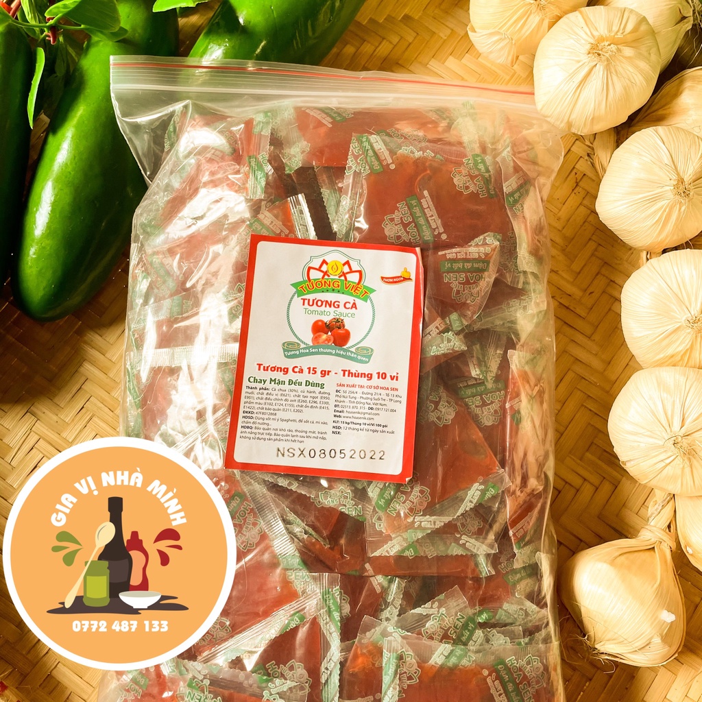 TƯƠNG CÀ HOA SEN DẠNG GÓI  100GÓI/15GR
