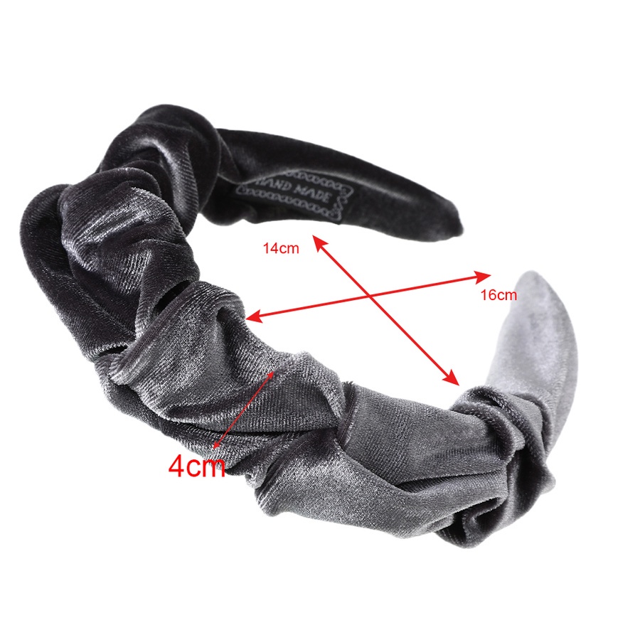 Băng Đô Vải Nhung Màu Trơn Thời Trang Hàn Quốc Cho Nữ