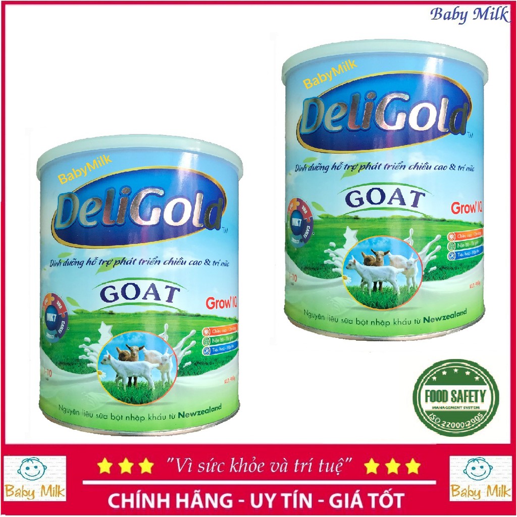 Combo 2 lon Sữa dê DeliGold, NeoCare Goat (900g) tuỳ chọn