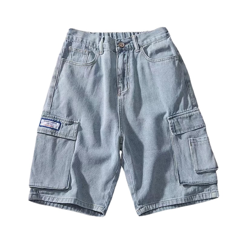 Quần Short jeans Phong Cách hip hop Thời Trang Hàn Quốc Cho Nam size M-3XL