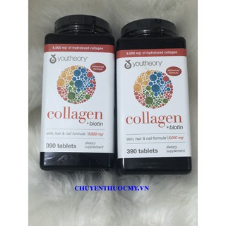 THỰC PHẨM CHO SỨC KHỎE COLLAGEN YOUTHEORY 390 VIÊN - HÀNG MỸ 100%