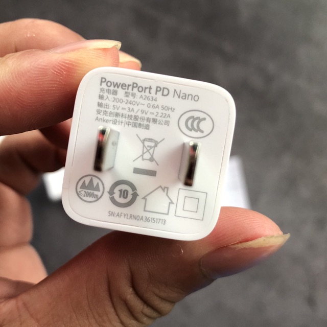 Củ Sạc Anker PowerPort PD Nano 20w - A2634 (Bảo Hành 18T)