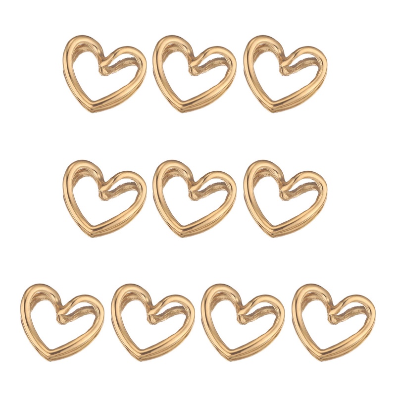 Set 10 Khuyên Tai Thép Không Gỉ Nhiều Hình Dạng Độc Đáo