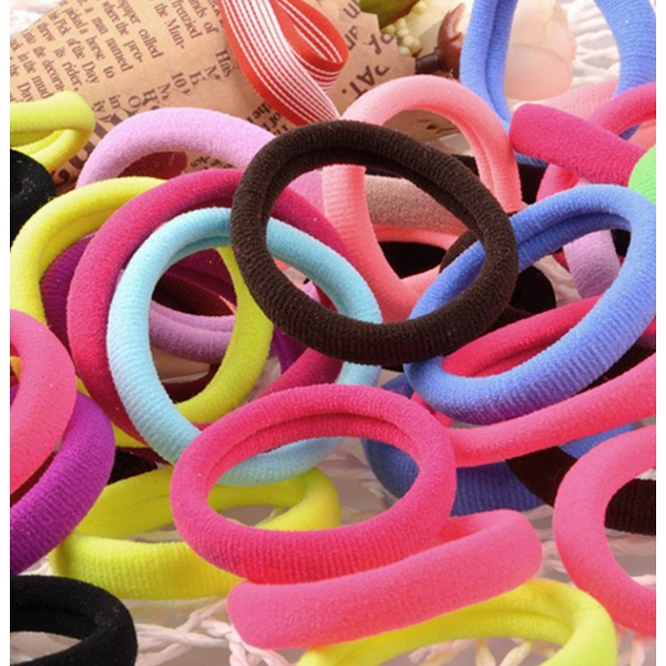 Set 20 dây buộc tóc nhiều màu dễ thương