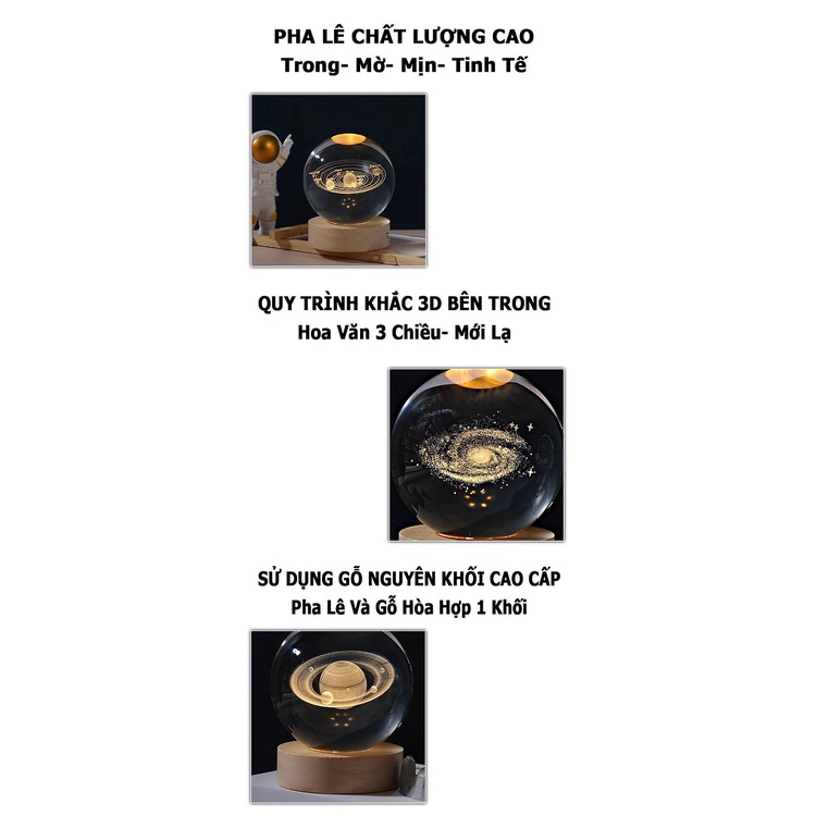 Đèn Ngủ 3D Quả Cầu Pha Lê Phát Sáng, Quà Tặng Sinh Nhật, Quà Lưu Niệm, Qùa Tặng Giáng Sinh Giao Hàng Hỏa Tốc 1-2h