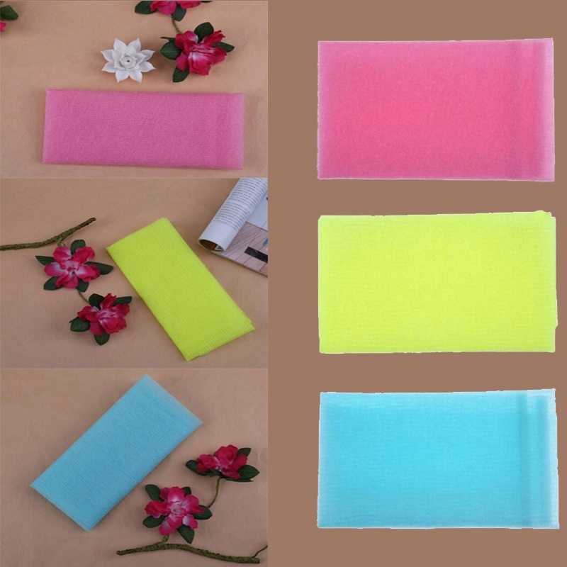 Khăn tắm bằng vải lưới nylon tẩy tế bào chết tiện dụng
