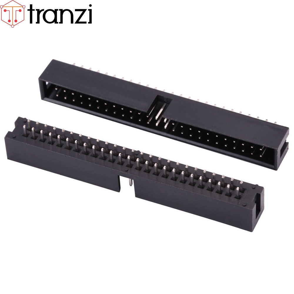 Giắc cắm header 2.54mm IDE IDC DC3 2x25P chân cắm thẳng đen - túi 5 cái