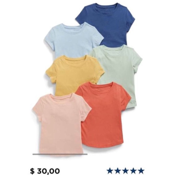 Áo phông trơn ngắn tay kids bé trai / bé gái, áo trẻ em 1-5 year satsunkid